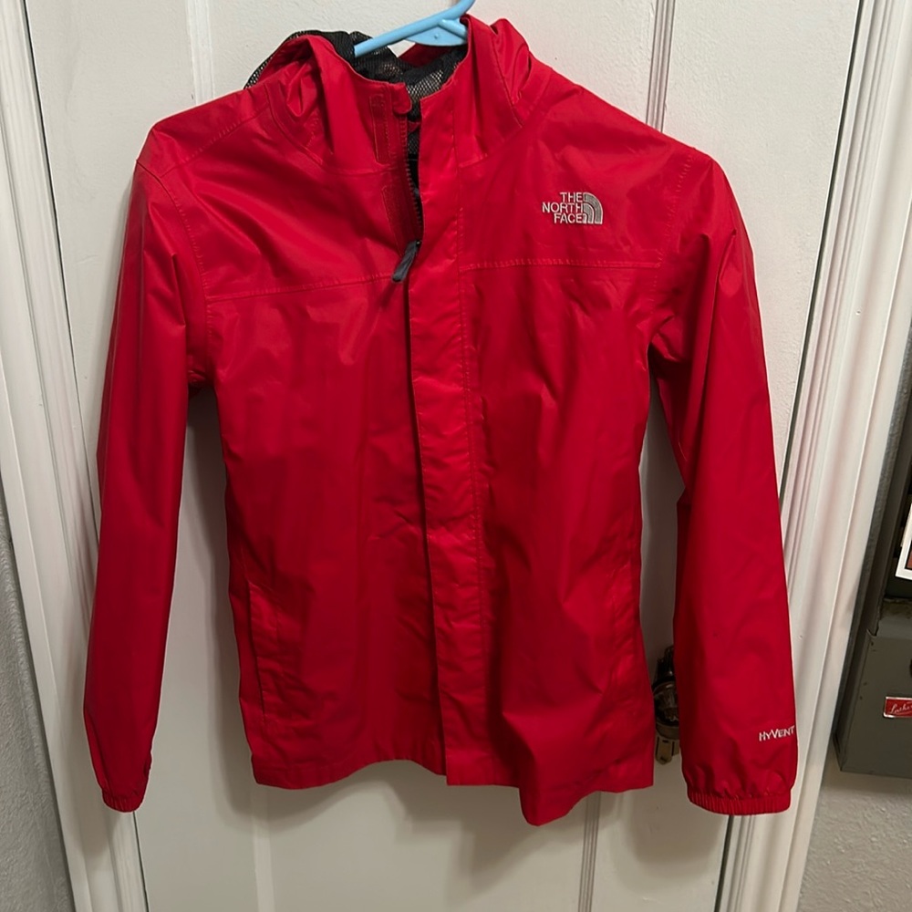 The North Face Red Kids Raincoat Hooded Shell